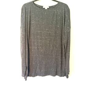 Nordstrom Signature Women Black Long Sleeve T-Shirt M/L